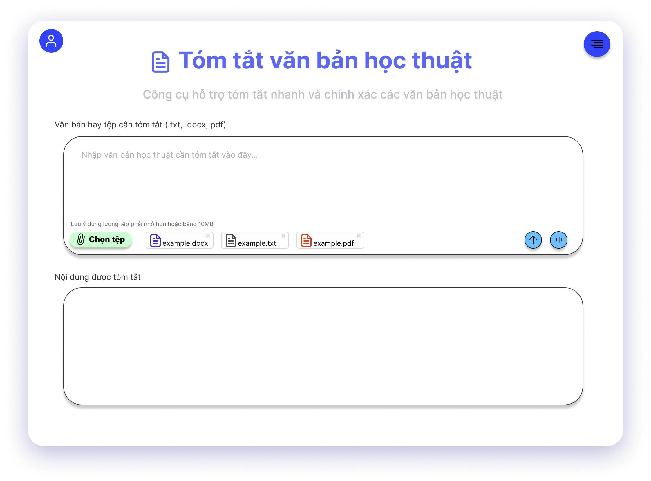 Web tóm tắt văn bản